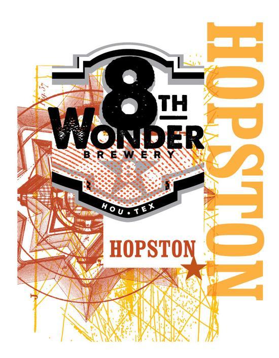 8th Wonder Hopston beer Label Full Size