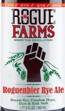 Rogue Farms Roguenbier Rye Ale beer Label Full Size
