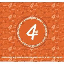 Pollyanna Fourth Anniversary Lager beer Label Full Size