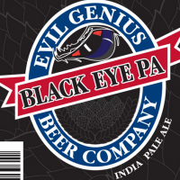 Evil Genius Pure Black Eye PA beer Label Full Size