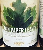 Torn Paper Leaves (Oak, White Grape & Hop Flower) beer Label Full Size