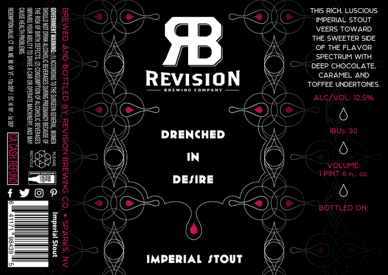 Revision Drenched In Desire beer Label Full Size