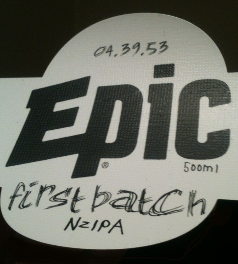Epic First Batch NZIPA beer Label Full Size