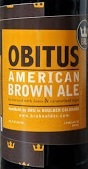 Bru Obitus beer Label Full Size