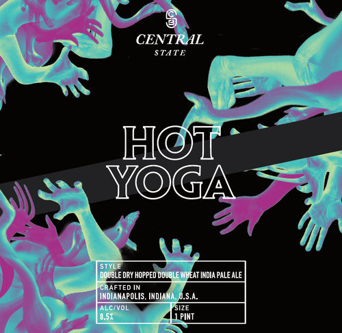 Central State Hot Yoga beer Label Full Size