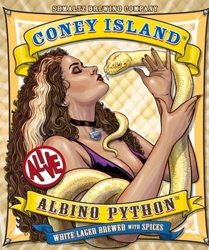 Shmaltz Coney Island Albino beer Label Full Size