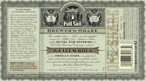 Full Sail Vendell Veizen beer Label Full Size