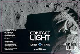 Icarus Contact Light beer Label Full Size