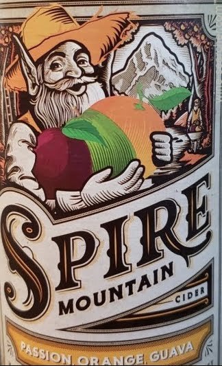 Spire Mountain Passion, Orange, Guava Cider beer Label Full Size