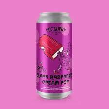 Decadent Black Raspberry Cream Pop beer Label Full Size