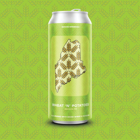 Banded Wheat 'n' Potatoes beer Label Full Size