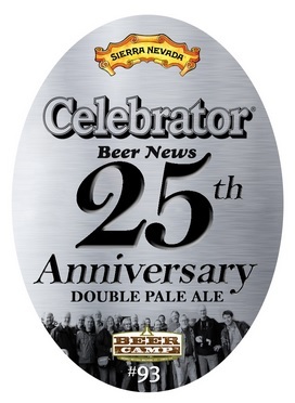 Sierra Nevada Celebrator Beer News 25th Anniversary Double Pale Ale beer Label Full Size