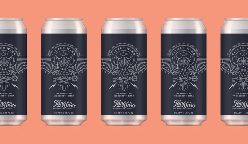 Long Live Silver Wing beer Label Full Size