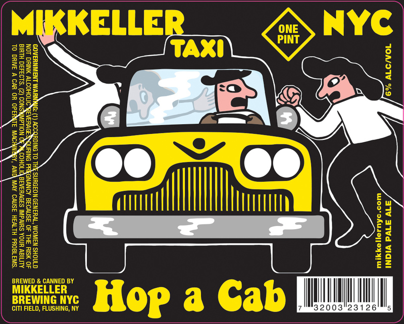 Mikkeller NYC NYC Hop A Cab beer Label Full Size