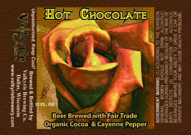 Valkyrie Hot Chocolate beer Label Full Size