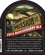 Steinhaus Mission St. Anniversary Ale 2013 beer Label Full Size