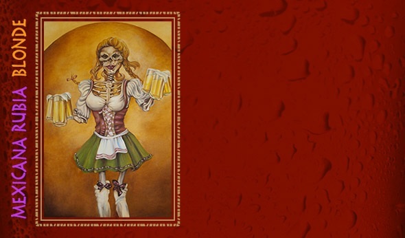 Los Muertos Mexicana Rubia beer Label Full Size