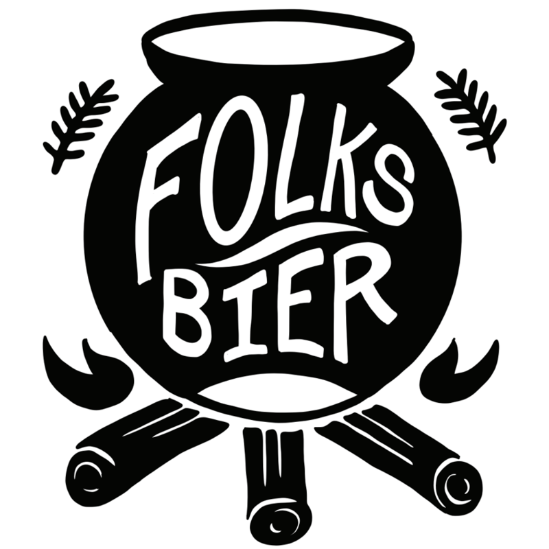 Folksbier Nectarine Glow Up beer Label Full Size