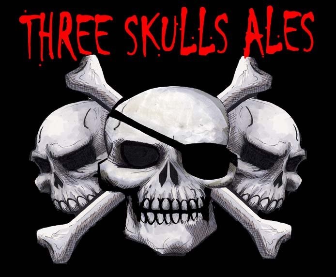 Three Skulls YellowBeard Pilsner beer Label Full Size