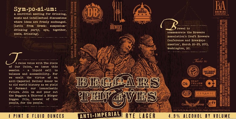 Devils Backbone + Brewer's Art + DC Brau  Beggars & Thieves beer Label Full Size