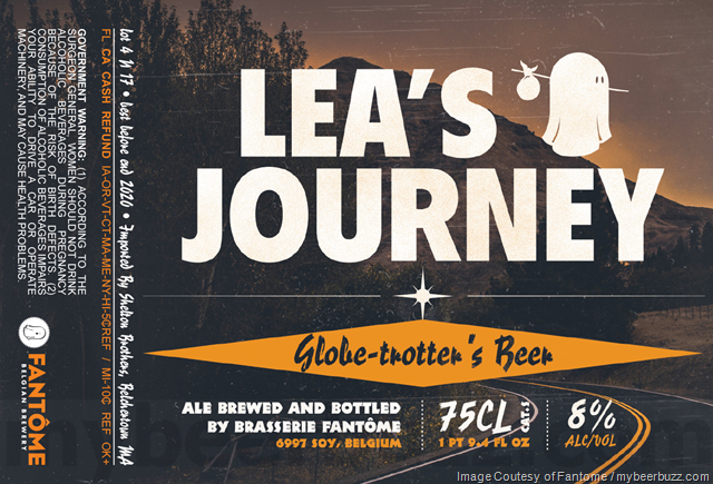 Fantome Lea’s Journey beer Label Full Size