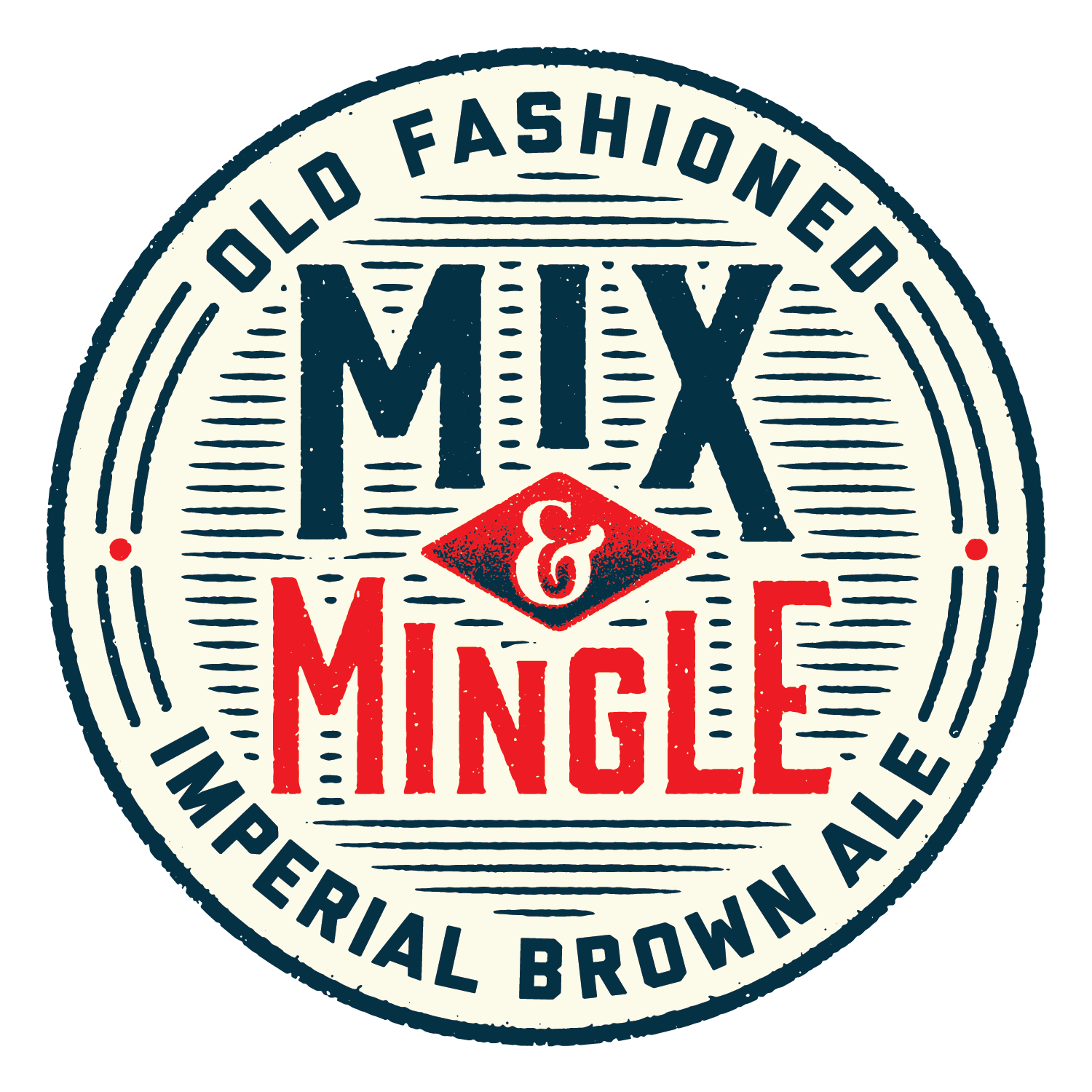 Indeed Mix & Mingle Old Fashioned beer Label Full Size