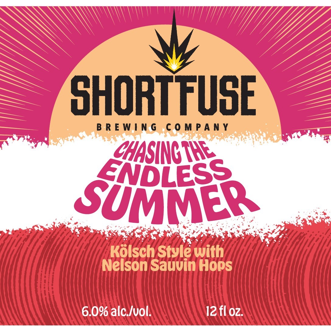 Short Fuse Chasing the Endless Summer beer Label Full Size