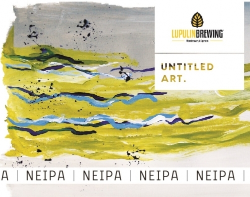 Untitled Art + Lupulin NEIPA beer Label Full Size
