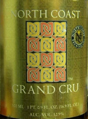 North Coast Grand Cru 2012 beer Label Full Size