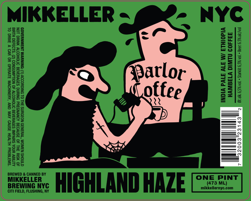 Mikkeller NYC NYC Highland Haze beer Label Full Size