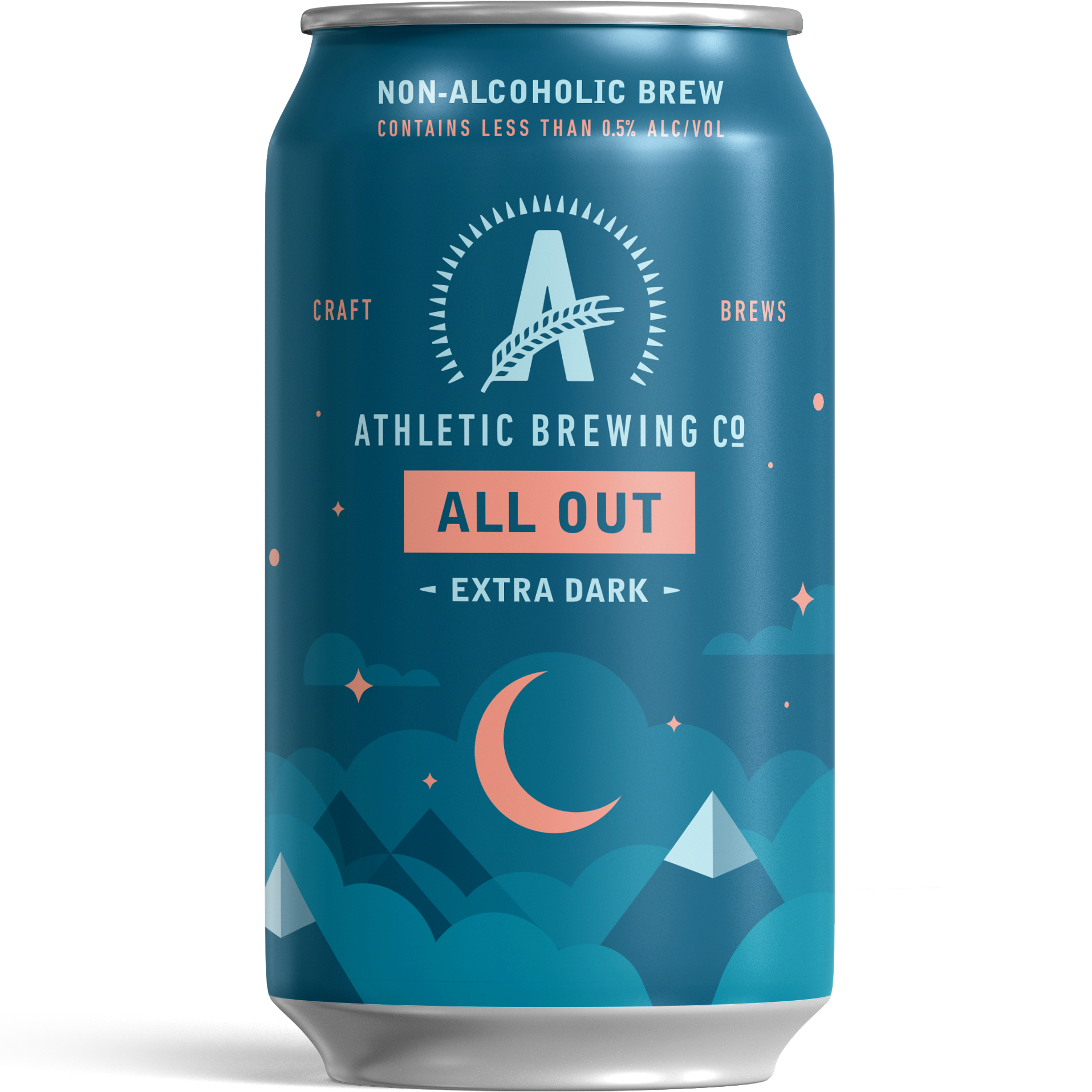 Photo of Athletic All Out NA Stout beer Label