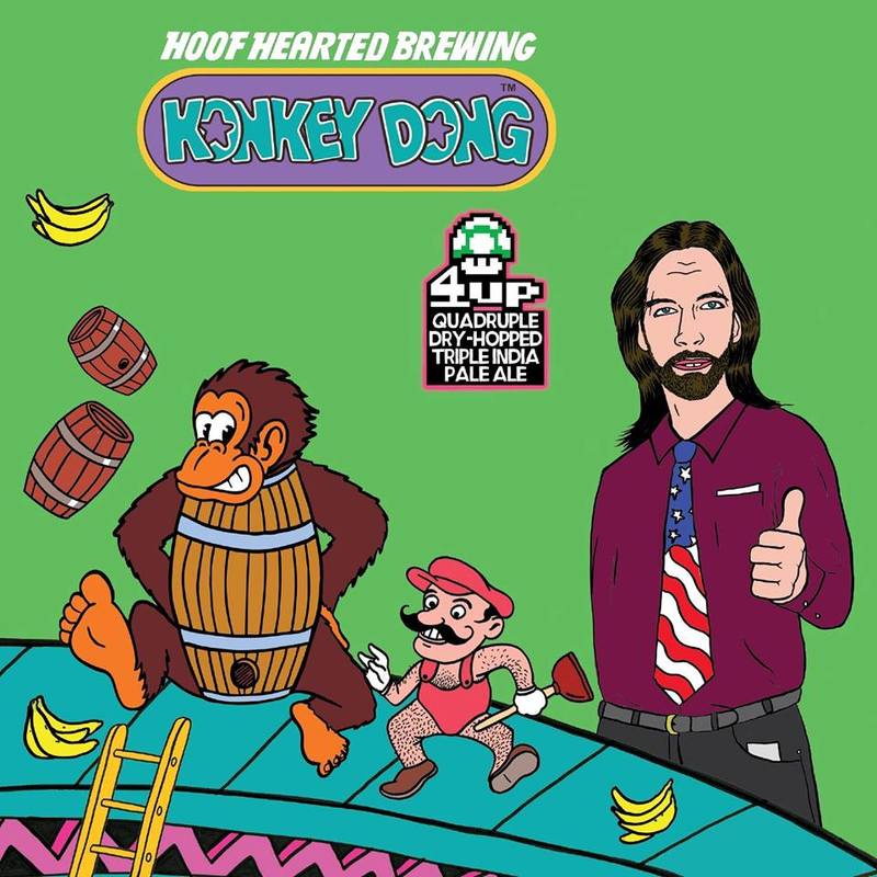 Hoof Hearted Double Dong Froot beer Label Full Size