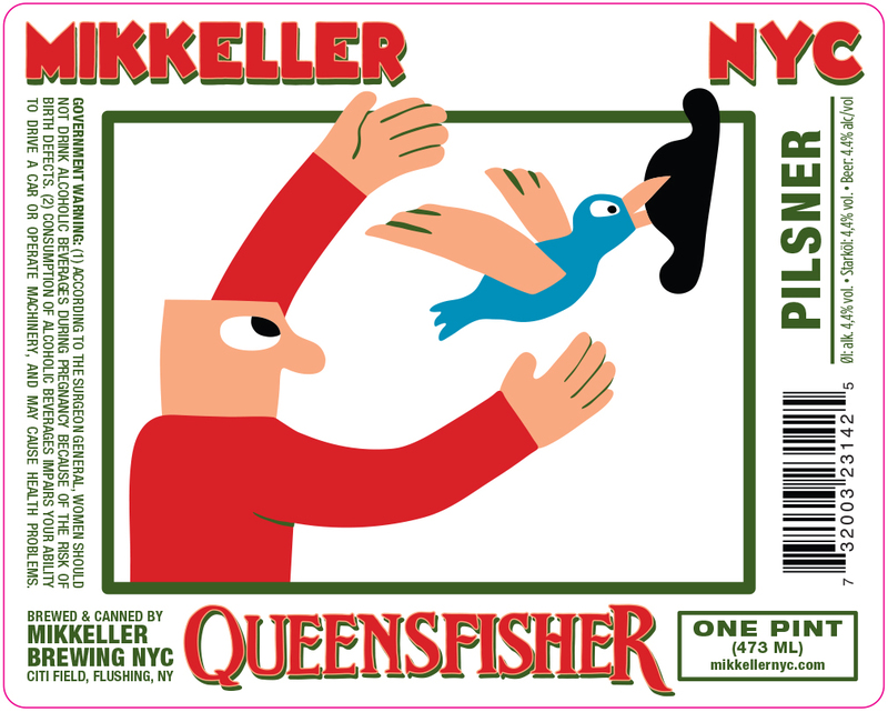 Mikkeller NYC NYC Queensfisher beer Label Full Size