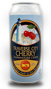 JK 's Traverse City Cherry beer Label Full Size