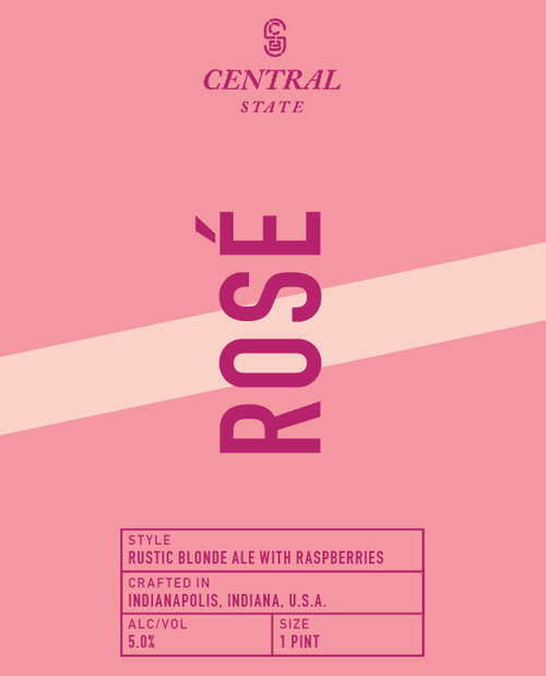 Central City Rosé beer Label Full Size