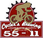 Cycler’s 55-11 Imperial Red beer Label Full Size