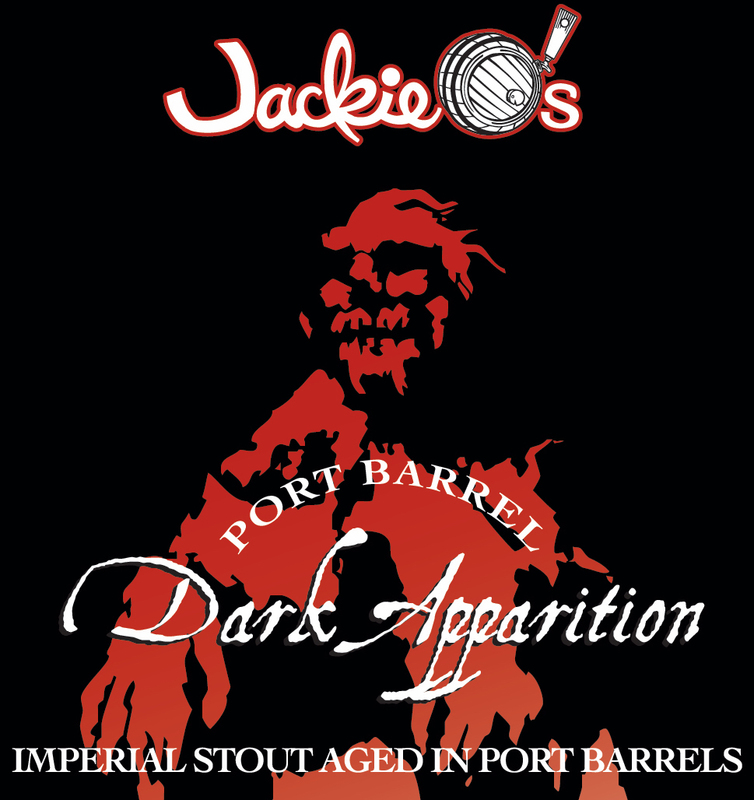 Jackie O's Port Barrel Dark Apparition beer Label Full Size