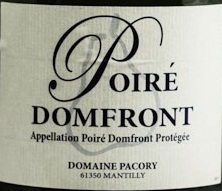 Domaine Pacory Poire Domfront beer Label Full Size