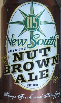 New South Nut Brown beer Label Full Size