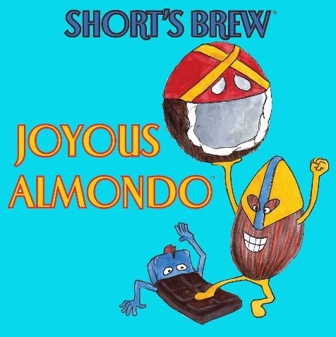 Short's Joyous Almondo beer Label Full Size