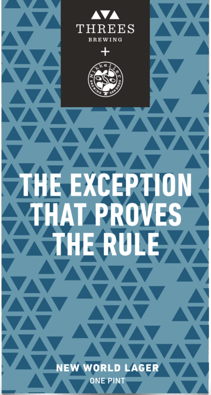 Threes + Mikkeller SD The Exception That Proves The Rule beer Label Full Size