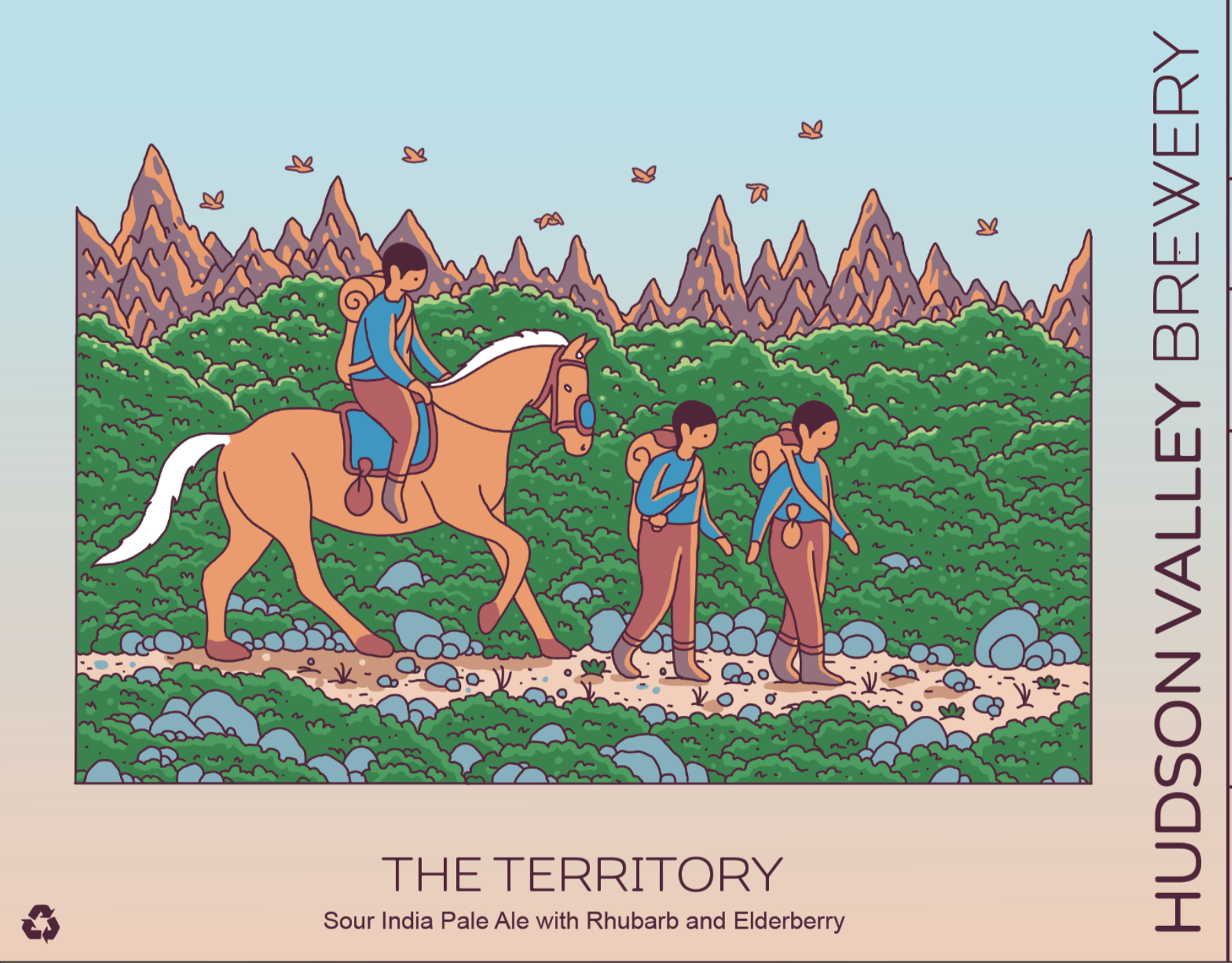 Hudson Valley The Territory beer Label Full Size