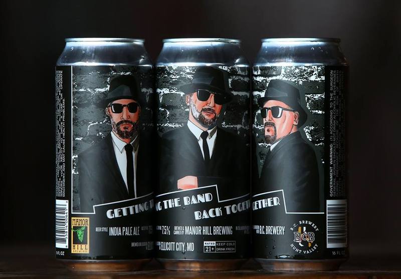 Manor Hill Getting The Band Back Together beer Label Full Size