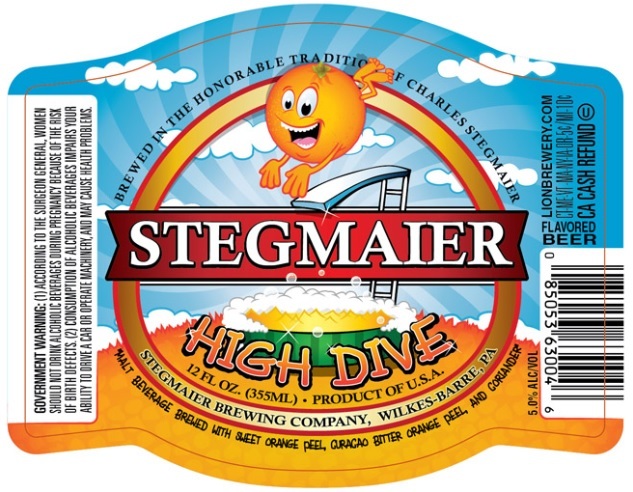 Stegmaier High Dive beer Label Full Size