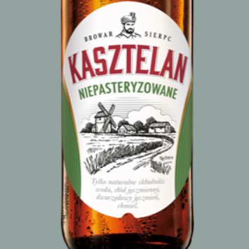 Kasztelan Unpasteurized beer Label Full Size