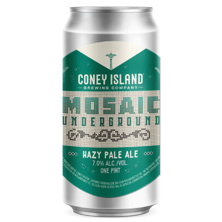 Coney Island Mosaic Underground beer Label Full Size
