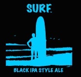 Surf Surf Black IPA beer Label Full Size
