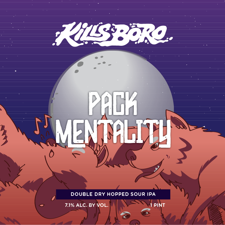 Kills Boro Pack Mentality beer Label Full Size