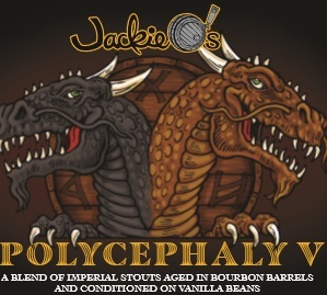 Jackie O's Polycephaly V beer Label Full Size