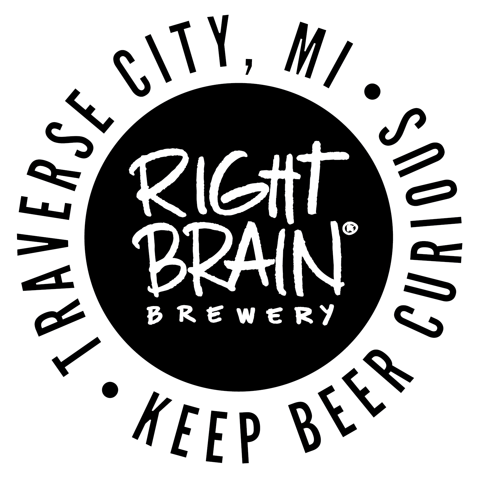 Right Brain Batch 3000 Ale beer Label Full Size